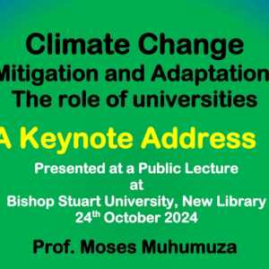 Climate change Mitigation and Adaptation: The role of Universities